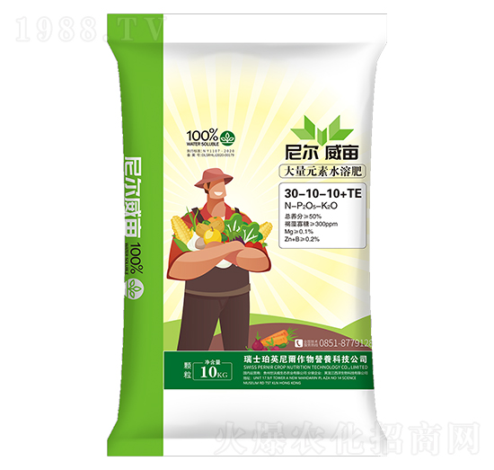 大量元素水溶肥料30-10-10+TE-尼爾威畝-西洋實(shí)業(yè)
