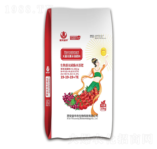 生物源雙碳酶水溶肥19-19-19+TE-核金-航天益華