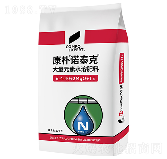 康樸諾泰克水溶肥6-4-40+2MgO+TE-康樸