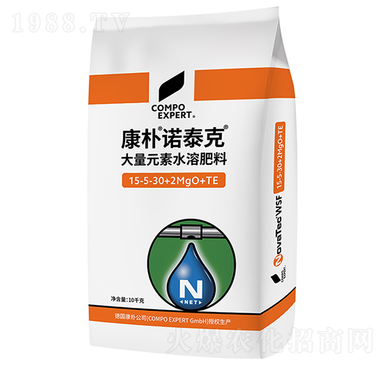 康樸諾泰克水溶肥15-5-30+2MgO+TE-康樸