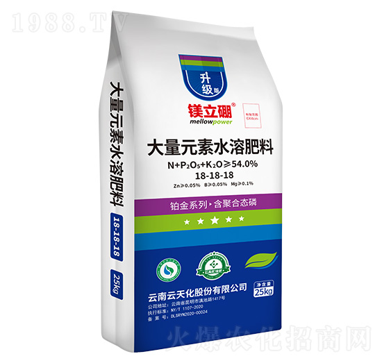 ����Ԫ��ˮ�ܷ���18-18-18+TE-�V����-���컯�r(n��ng)�Y